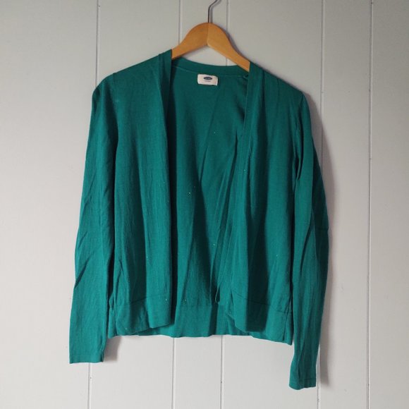 🌸 3 for $20 🌸 Old Navy Turquoise Cardigan - Picture 1 of 4